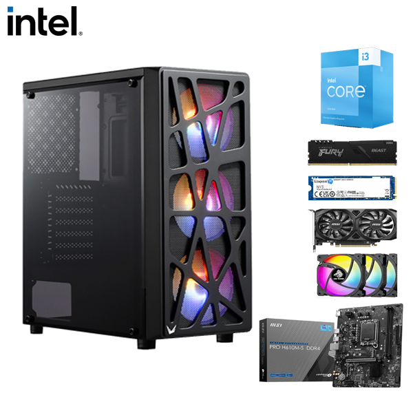 PC GAMER INTEL CORE I3 14100F - RTX 3050 6GB