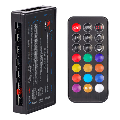 CONTROLADOR RGB FAN PWM 6 VENTILADORES HAVIT F2093