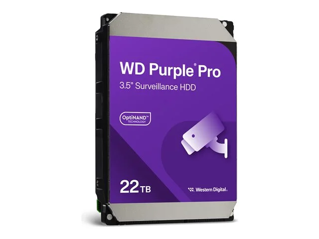 DISCO DURO WESTERN DIGITAL 22TB PURPLE PRO CCTV SATA 3.5" 6GB WD221PURP 