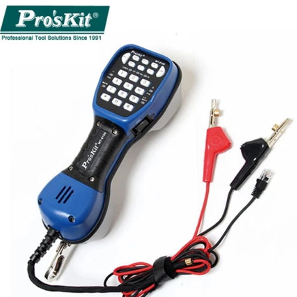 MICROTELEFONO PROSKIT PROBADOR DE LINEAS  TELEFONICAS IP54  (REQ BAT 9V) MT-8100 