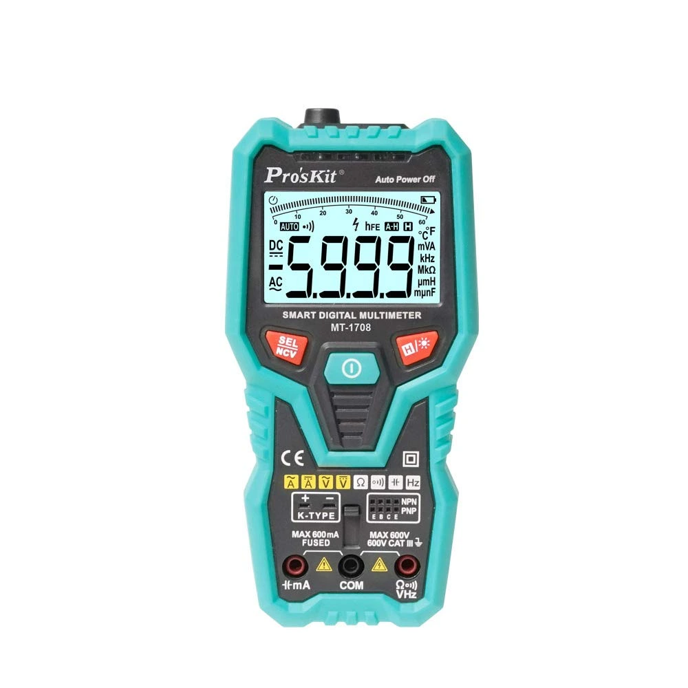  MULTIMETRO PROSKIT DIGITAL INTELIGENTE MT-1708 