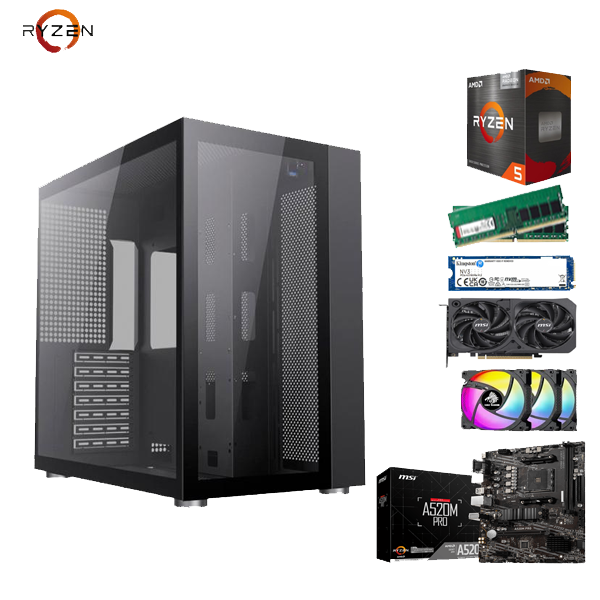 PC GAMER AMD RYZEN 5 5500 - MSI GAMING RTX 5050