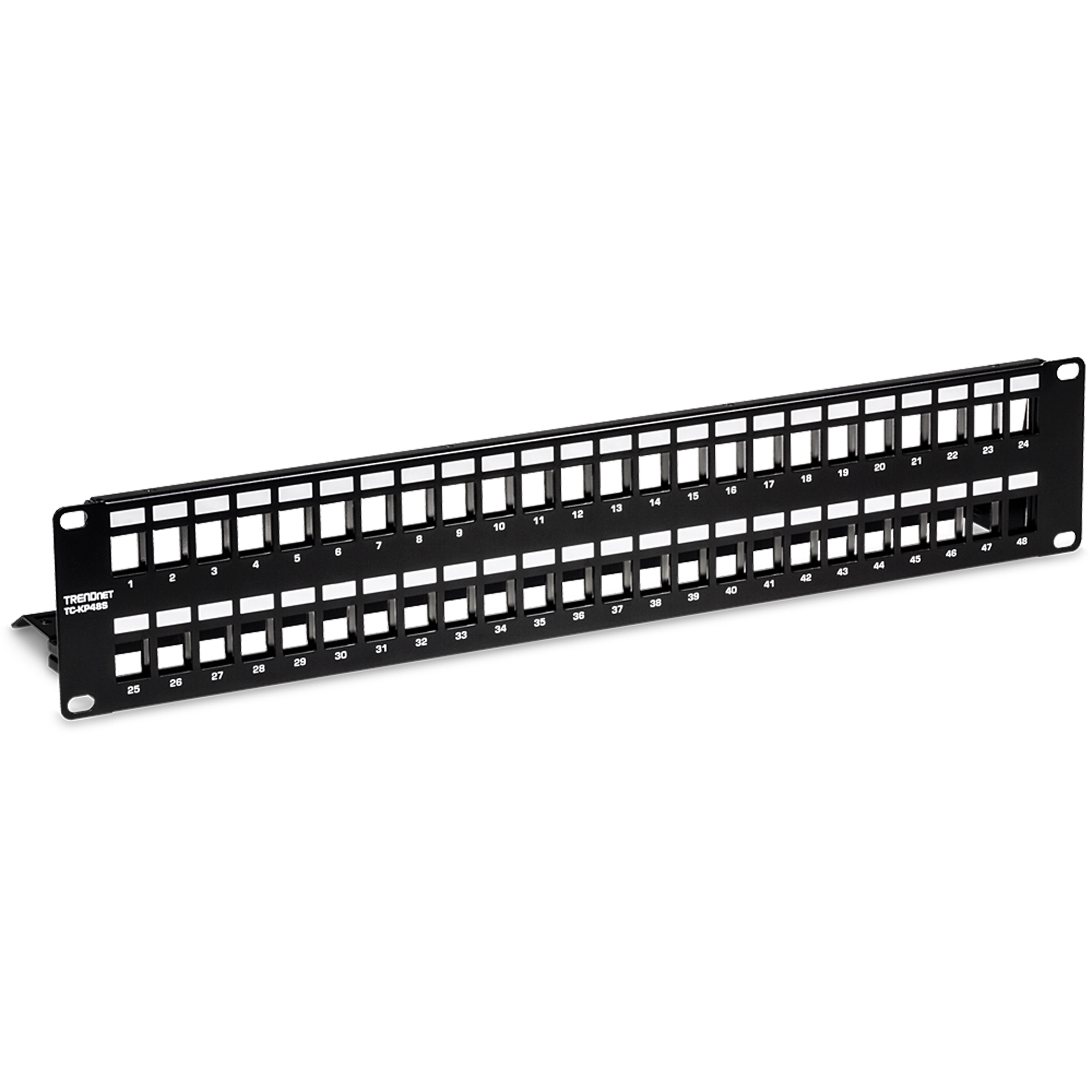 PATCH PANEL NK KEYSTONE 48PUERTOS 2U NEG