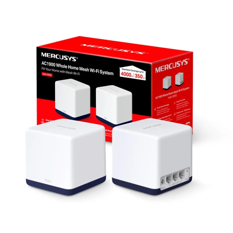 SISTEMA MESH Wi-Fi5 MERCUSYS AC1900 2PACK