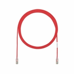 Copper Patch Cord, Category 6 Performance 28 AWG, UTP, Red CM/LSZH Cable, 7 Ft\n|