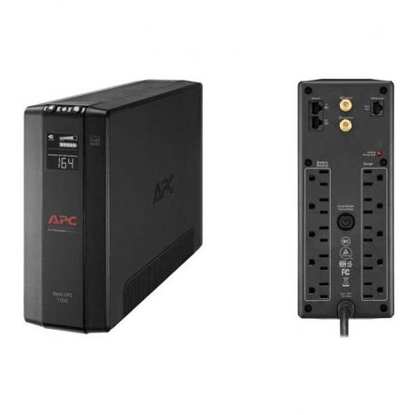 UPS APC BACK UP PRO BX 1500VA / 900W 120V AVR LAM 10OUT LCD 60Hz