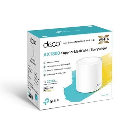 DECO TP-LINK AX1800 MESH WIFI6 1 PACK