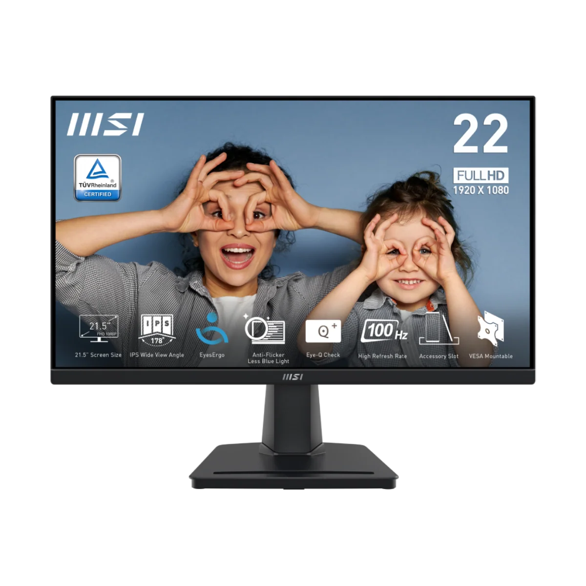 MSI MONITOR 22" MP225 FLAT 100HZ IPS