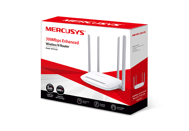 ROUTER MERCUSYS WIFI N 300MBPS 4 ANTENAS