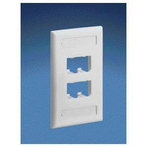 PLACA FRONTAL PN 4PUERTOS MINICOM BLANCO