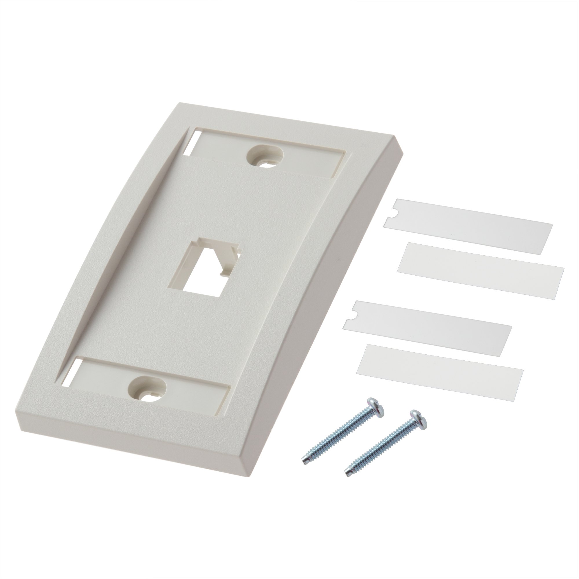 PANDUIT FACEPLATE 1PORT S.GANG O.WHITE
