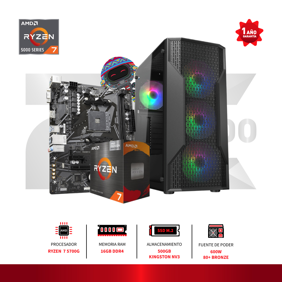 PC GAMER AMD RYZEN 7 5700G ONE