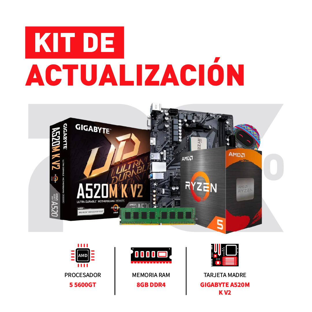 KIT ACTUALIZACION AMD RYZEN 5600GT - 8GB