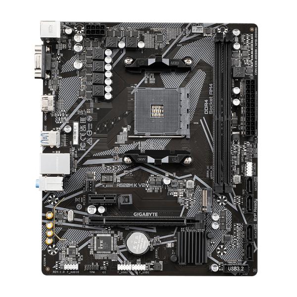 TARJETA MADRE GIGABYTE A520M K V2 AM4 MICRO-ATX DDR4