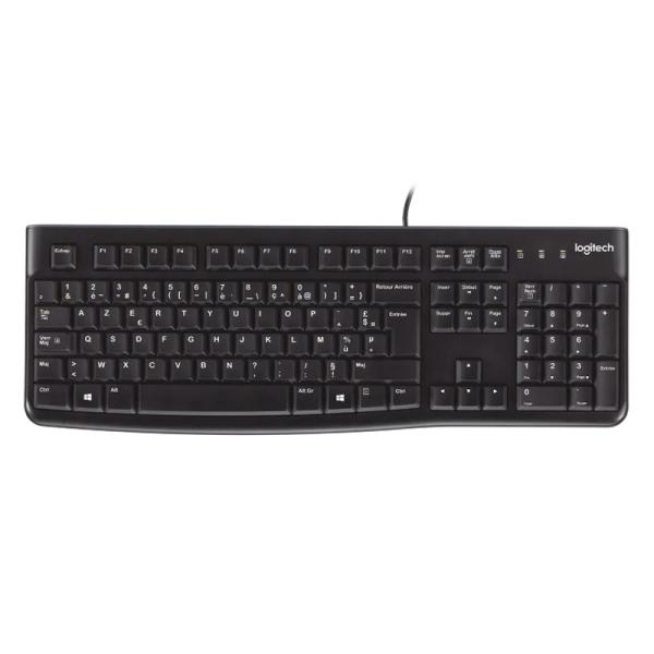 TECLADO LOGITECH K120 CORDED alámbrico USB inglés 920-002478