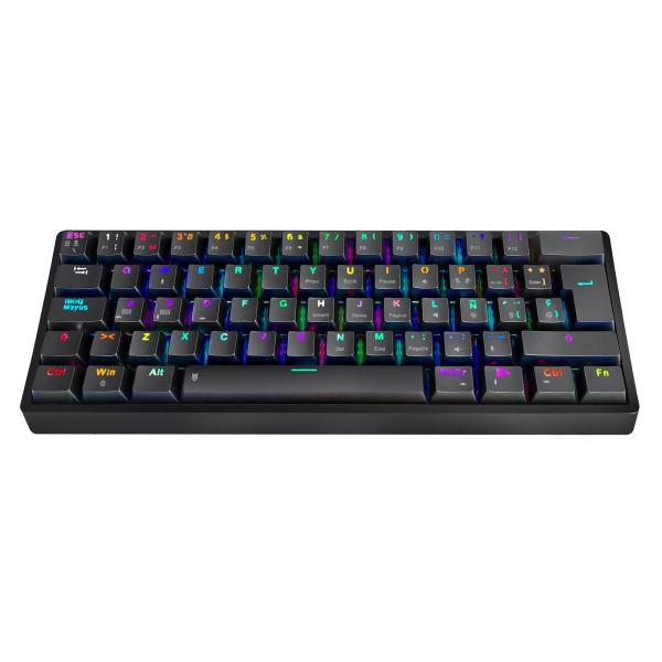 TECLADO GAMING RGB EAGLE WARRIOR KGY182U0003C 60% MECANICO alámbrico USB ESPAñOL