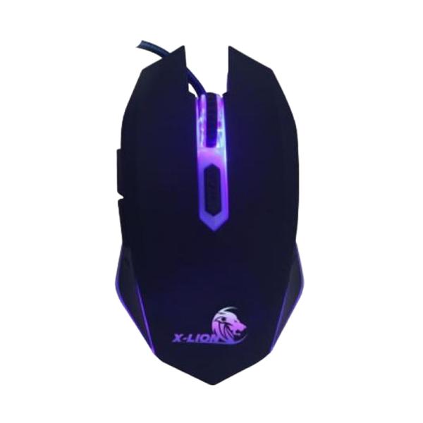 MOUSE GAMING RGB X-LION MS-200 alámbrico USB 2400 DPI