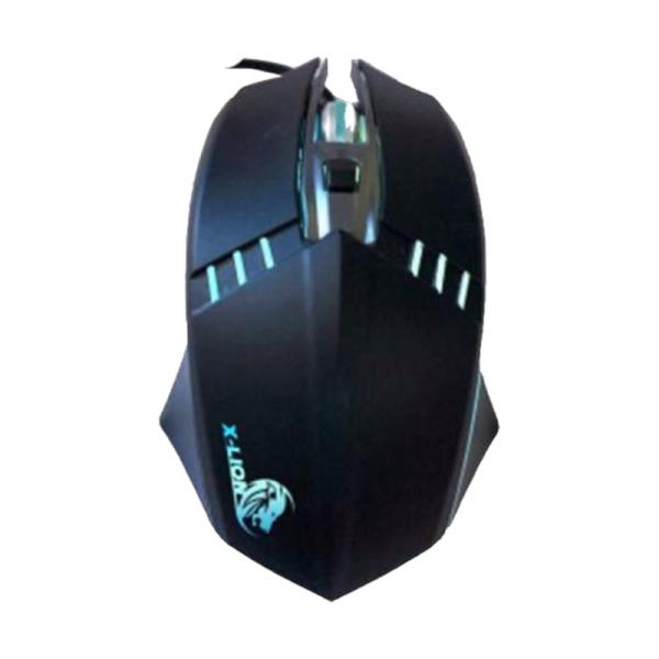 MOUSE GAMING RGB X-LION MS-150 alámbrico USB 3200 DPI
