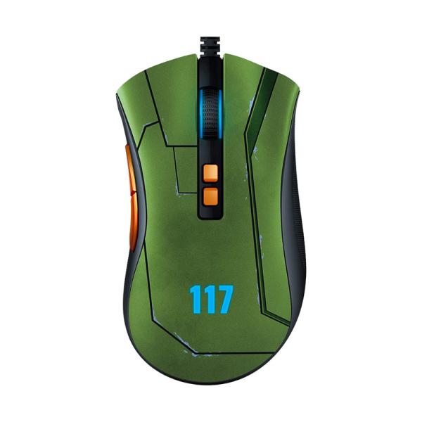 MOUSE GAMING RGB RAZER DEATHADDER V2 alámbrico USB EDICION HALO 20000 DPI RZ01-03210300-R3M1