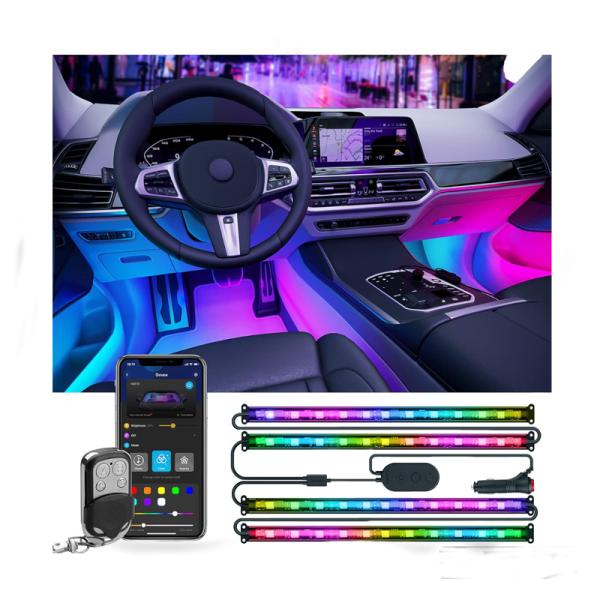 CABLE DE LUCES GOVEE RGBIC INTERIOR CAR LIGHT-CON CONTROL REMOTO- H6119 H61190A1-OF-LA