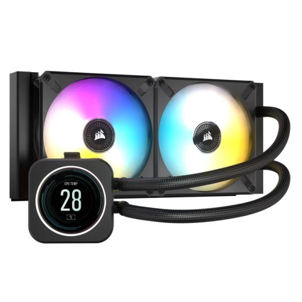 ENFRIAMIENTO LÍQUIDO RGB CORSAIR ICUE H100I ELITE LCD AIO 240MM CW-9060061-WW