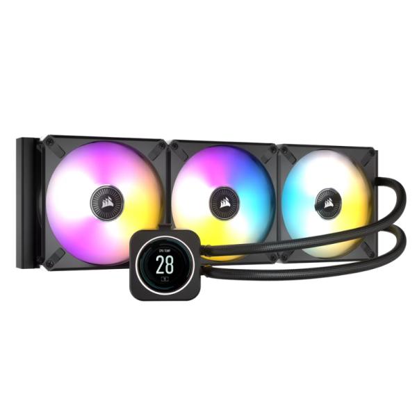 ENFRIAMIENTO LÍQUIDO RGB CORSAIR ICUE H170I ELITE LCD  AIO 420MM CW-9060063-WW