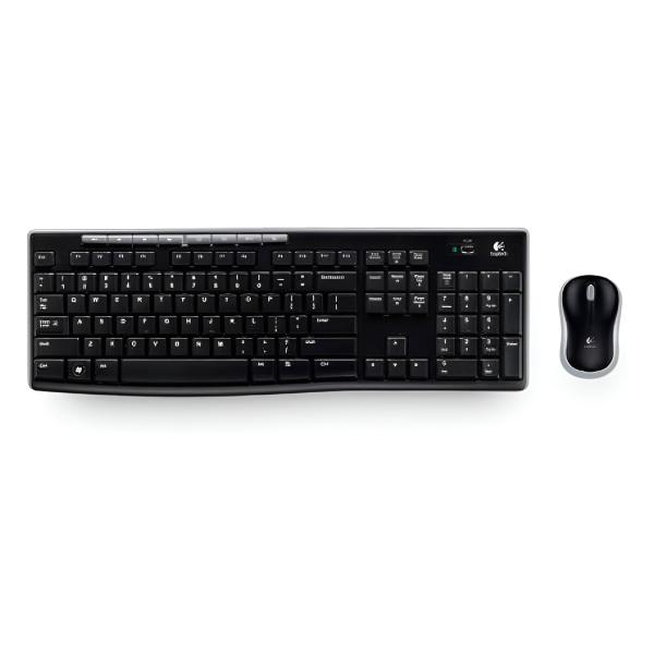 TECLADO Y MOUSE LOGITECH MK270 COMBO MEMBRANA INalámbrico 2.4 GHZ INGLES 920-004536