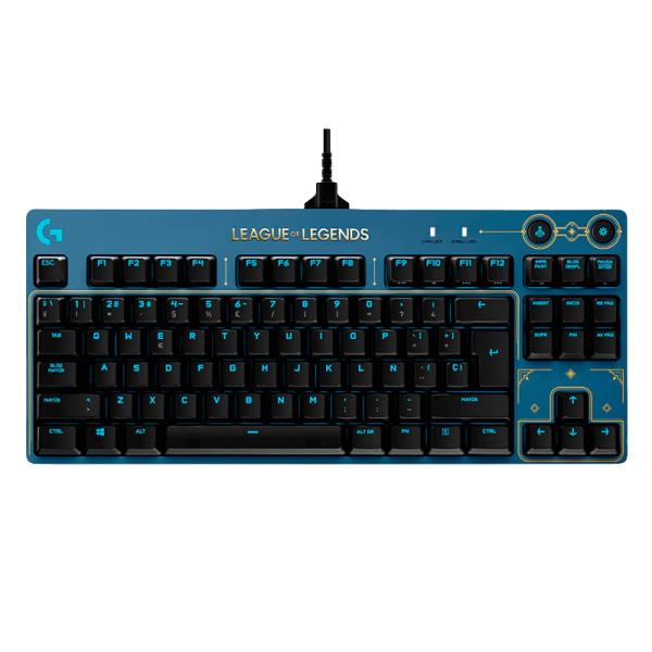 TECLADO GAMING RGB LOGITECH G PRO LEAGUE OF LEGENDS TKL mecánico alámbrico ESPAñOL 920-010533