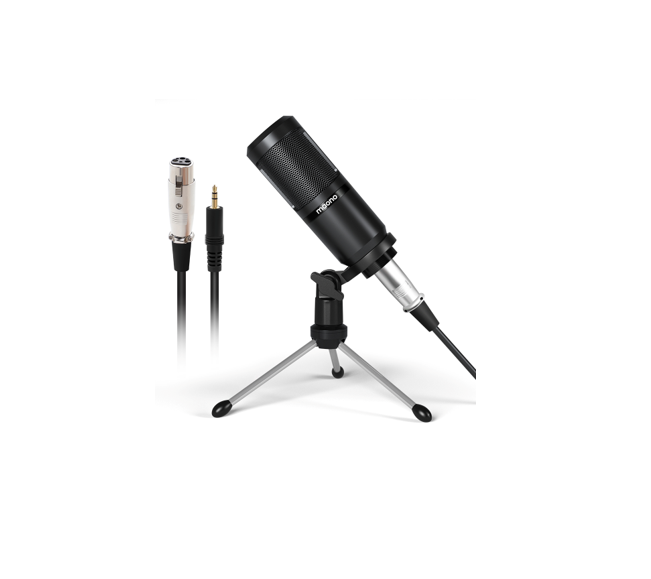 MICROFONO MAONO AU-PM360TR XLR / 3.5MM CONDENSADOR CARDIOIDE