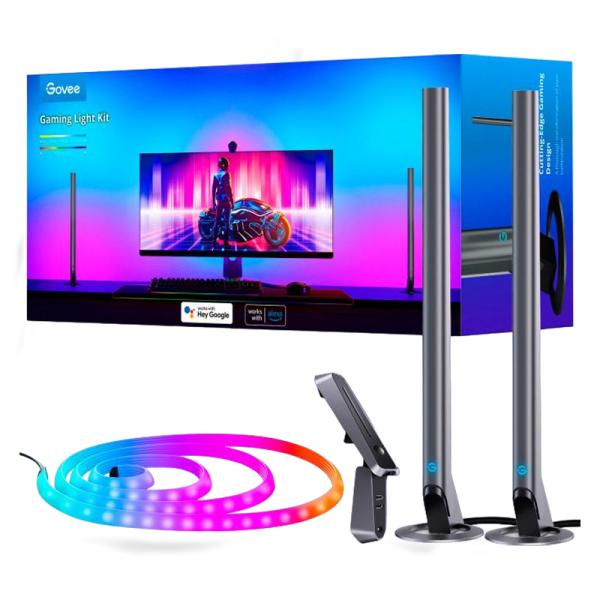 CABLE DE LUCES + TORRES GOVEE DREAMVIEW G1 PRO GAMING LIGHT 24-29 PULG H604A B604A111-OF-LA