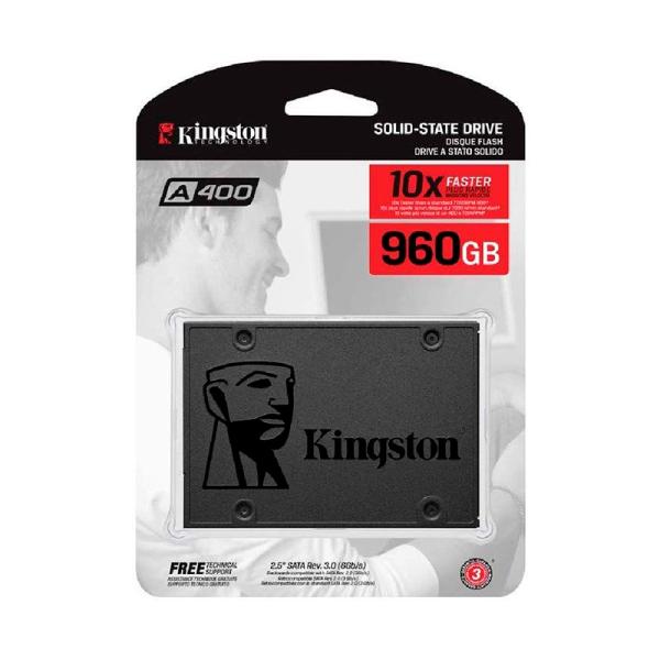 HD INTERNO SOLIDO 960GB KINGSTON A400 2.5 PULG SATA III 500MB/S / 450MB/S SA400S37/960GB
