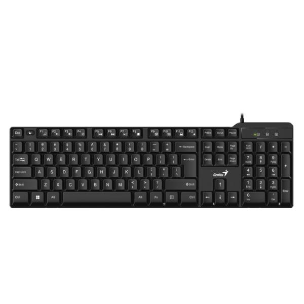 TECLADO GENIUS KB-100X MEMBRANA alámbrico USB ESPAñOL 31310049401