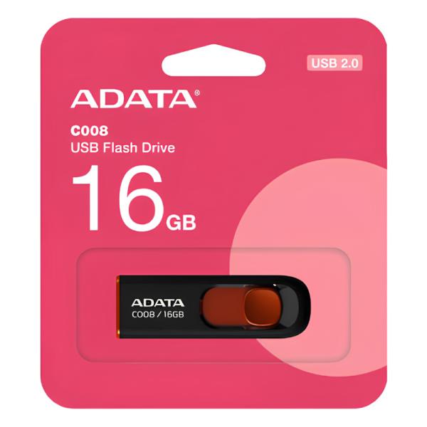 MEMORIA USB 16GB ADATA  AC00 USB-A 2.0 AC008-16G-RKD