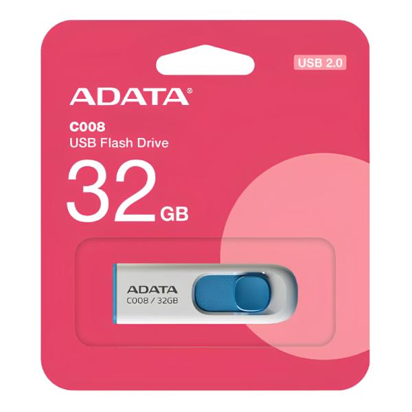 MEMORIA USB 32GB ADATA  AC008 USB-A 2.0 AC008-32G-RWE