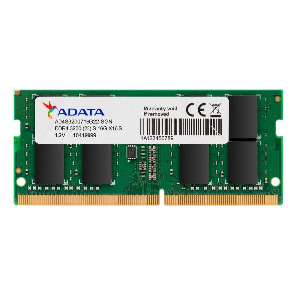 MEMORIA RAM LAPTOP ADATA PREMIER 16 GB DDR4 3200 MHZ CL22 1.2 V AD4S320016G22-SGN