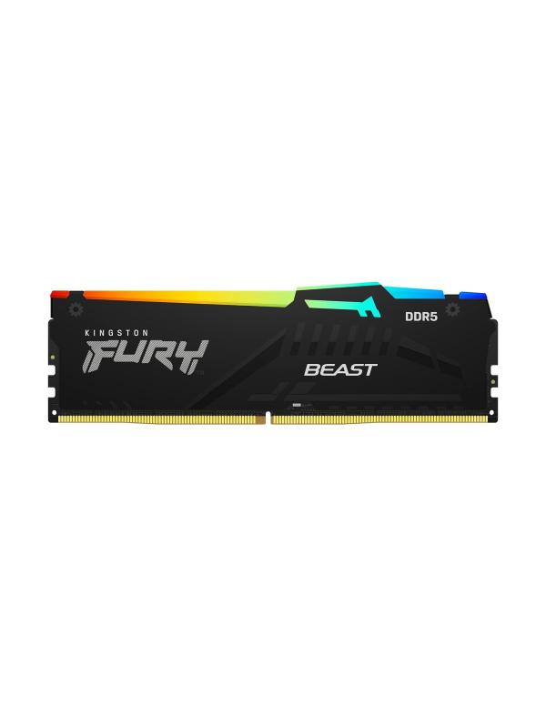 MEMORIA RAM PC 16GB KINGSTON FURY BEAST RGB KF548C38BBA-16 DDR5 4800 MHZ CL38 1.25 V DIMM 288 PINES