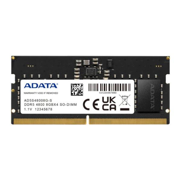 MEMORIA RAM LAPTOP 8GB ADATA AD5S48008G-S DDR5 4800MHZ CL40 1.1V