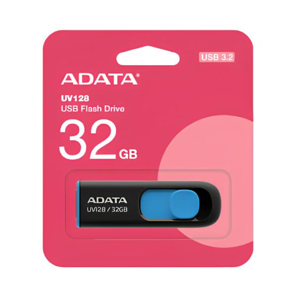 MEMORIA USB 32GB ADATA UV128 USB-A  3.2 GEN 1 AUV128-32G-RBE