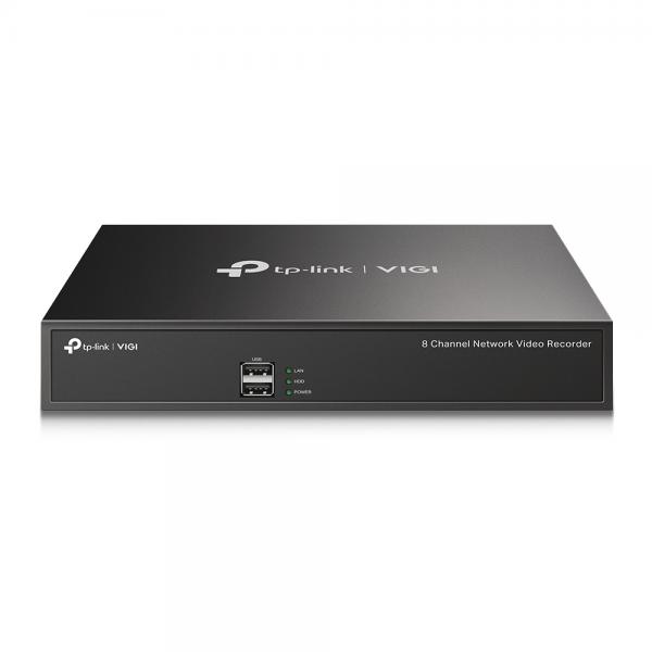 GRABADORA NVR TP LINK VIGI NVR1008H 8 CANALES IP HASTA 5 MP / FULL HD 1 SATA HASTA 10 TB H.265+
