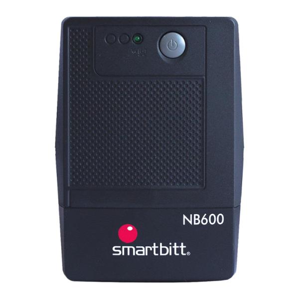 UPS SMARTBITT SBNB600 600VA 300W UPS LINEA INTERACTIVA 120VAC AVR 4 TOMAS NEGRO