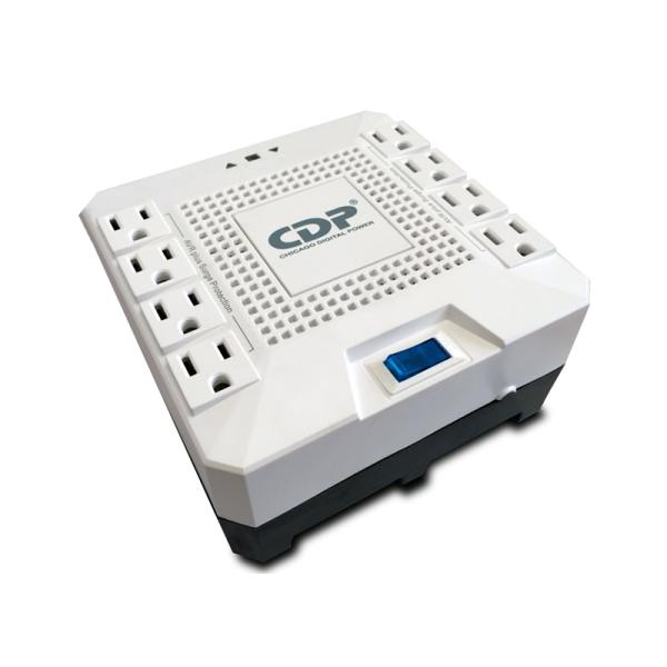REGULADOR DE VOLTAJE CDP R-AVR1808 1800VA 1000W 8 TOMAS 90?144 VCA protección DE DATOS AVR
