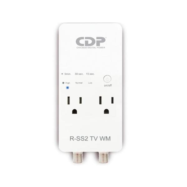 PROTECTOR DE VOLTAJE CDP R-SS2TV-WM 1800W 2 TOMAS supresión DE SOBRECORRIENTE Y SOBRE VOLTAJE RETARDO DE energía SELECCIONABLE