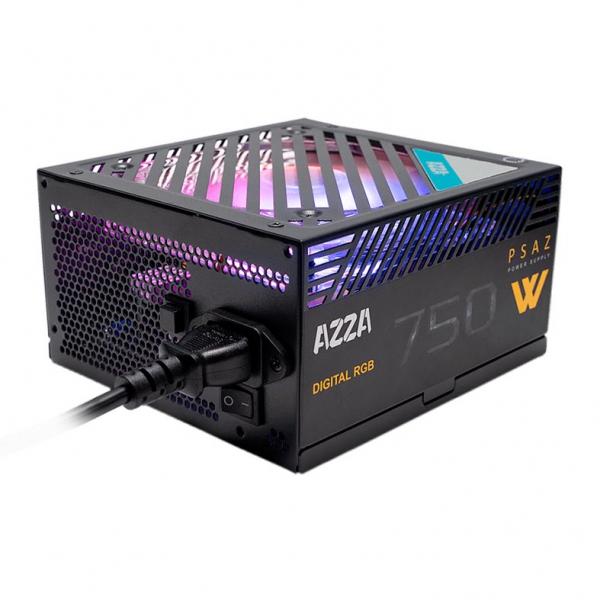 FUENTE DE PODER AZZA 750W ARGB PSU 80 PLUS BRONZE NO MODULAR ATX PSAZ-750W ARGB