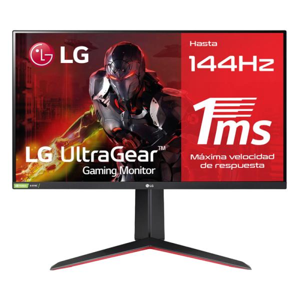 MONITOR 27 PULG LG 27GN65R-B FHD 1920x1080 144Hz DP HDMI PLANO SLIM 195174010860