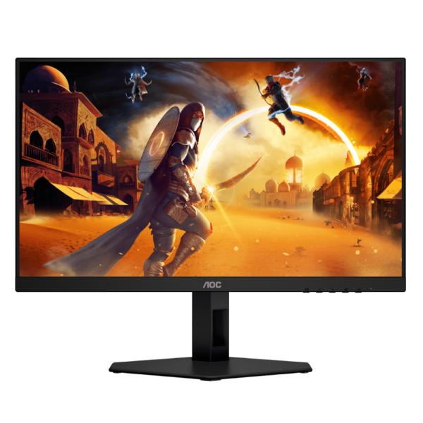 MONITOR AOC 23.8" 24G4E FHD IPS 1920X1080 180 HZ 0.1MS DP HDMI VGA PLANO CON ROTACION NEGRO