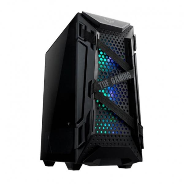 CASE GAMING RGB ASUS TUF GT301 MID TOWER VENTILADORES 4 DE 120MM CON MALLA FRONTAL 90DC0040-B48000