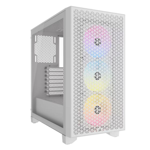 CASE GAMING RGB CORSAIR 3000D AIRFLOW MID TOWER VENTILADORES 3 DE 120MM CON VIDRIO LATERAL Y MALLA FRONTAL CC-9011256-WW