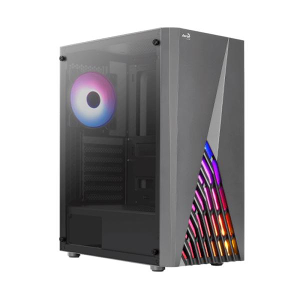 CASE GAMING RGB AEROCOOL DELTA G-BK-V2 MID TOWER VENTILADORES 4 DE 120MM CON VIDRIO LATERAL  ACCM-PV45043.11