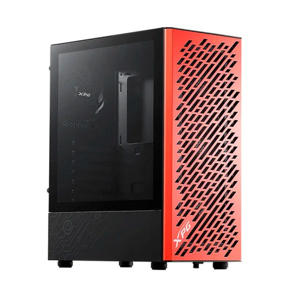 CASE GAMING XPG ADATA VALOR AIR MID TOWER VENTILADORES 4 DE 120MM CON VIDRIO LATERAL VALORAIRMT-BLACK-ORANGE
