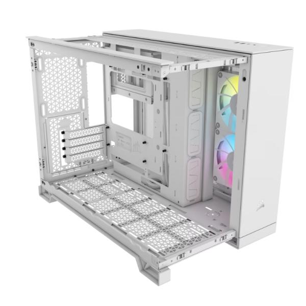CASE GAMING RGB CORSAIR iCUE LINK 2500X MID TOWER VENTILADORES 2 DE 120MM CON VIDRIO LATERAL Y FRONTAL CC-9011268-WW
